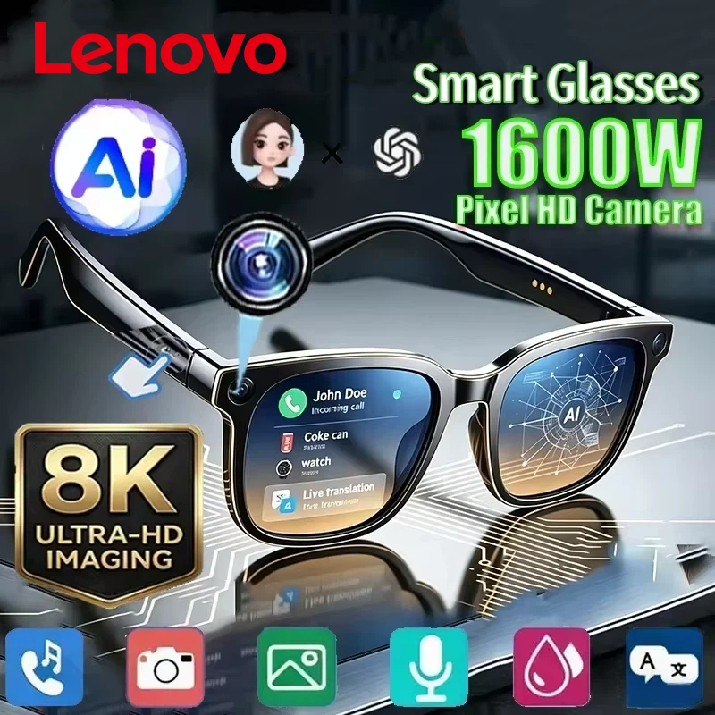 Smart Glasses Lens - Lenovo AI Smart Glasses 8K Remote