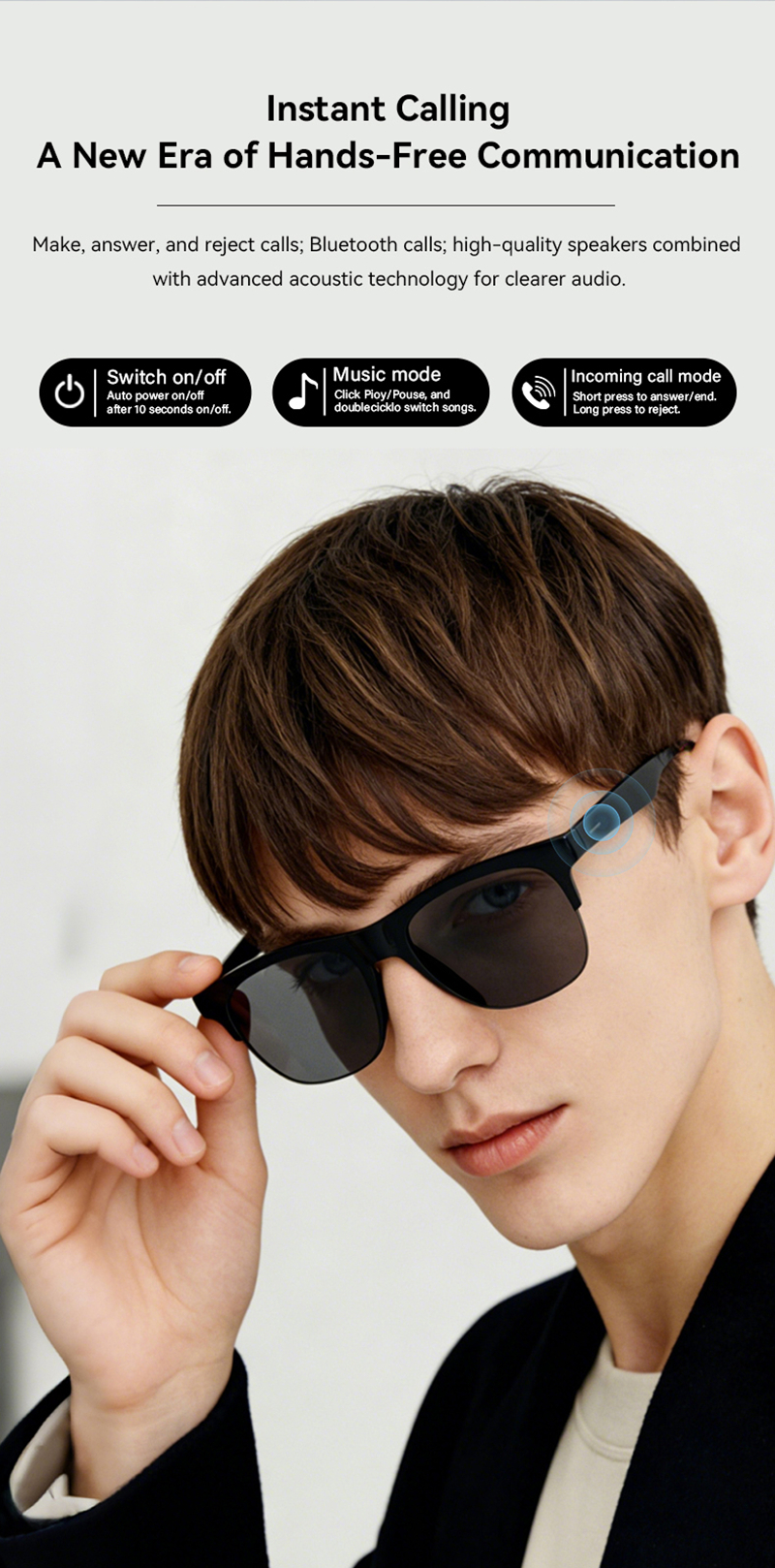 2026 New Remote Control Touch  - Smart Glasses Lens recension och pris
