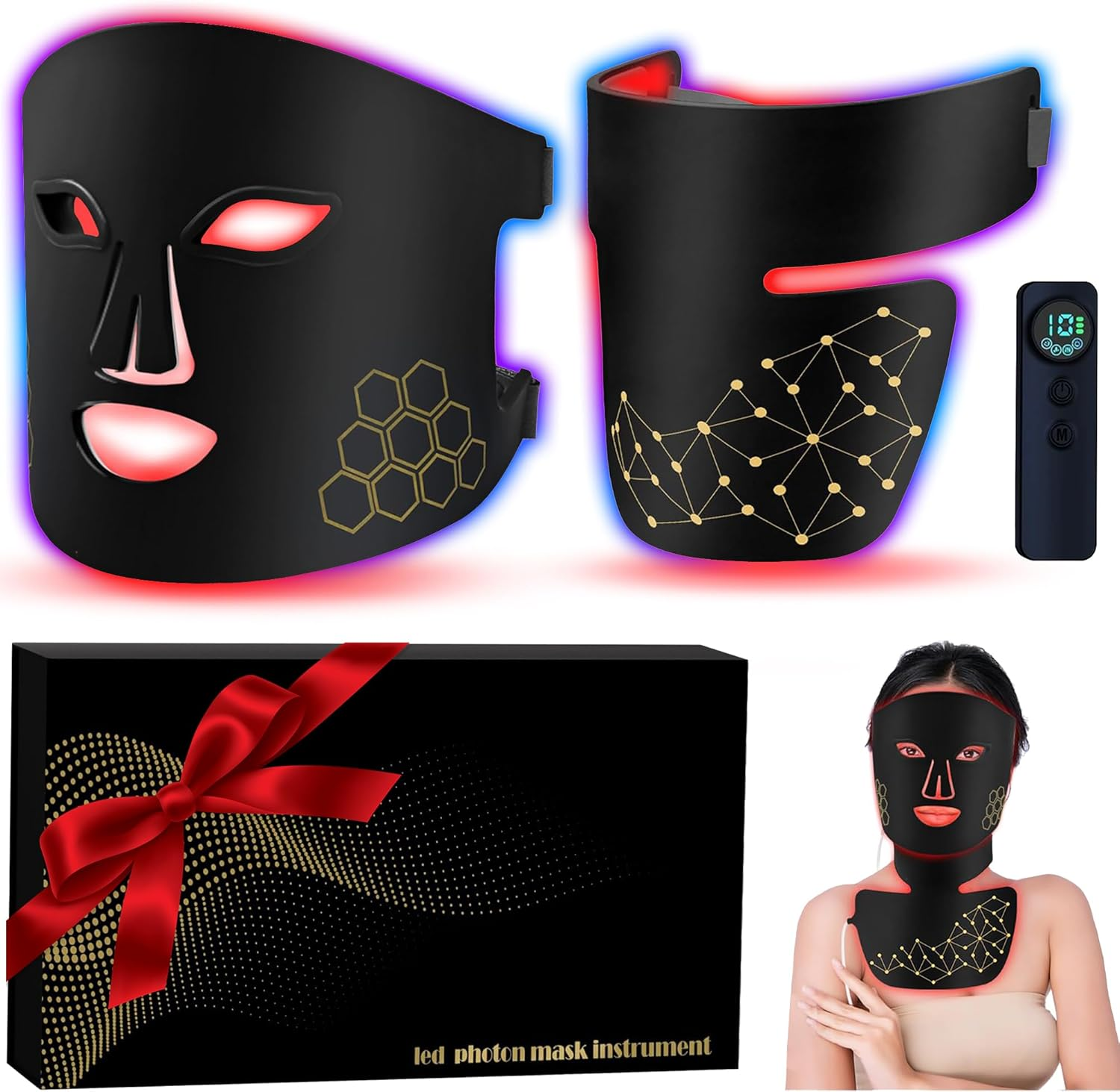 Red Light Therapy for Face and - Galvanic Skin Sensor recension och pris