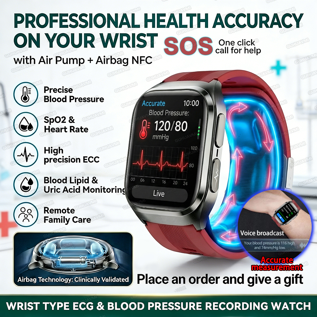 True Blood Pressure Smart Watc - Fall Detection Watch recension och pris