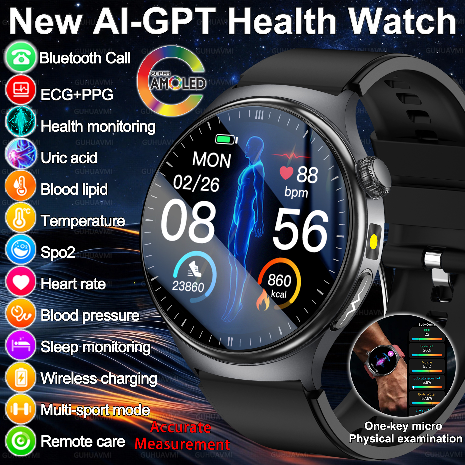 2026 New Accurate Diagnosis Sm - Fall Detection Watch recension och pris