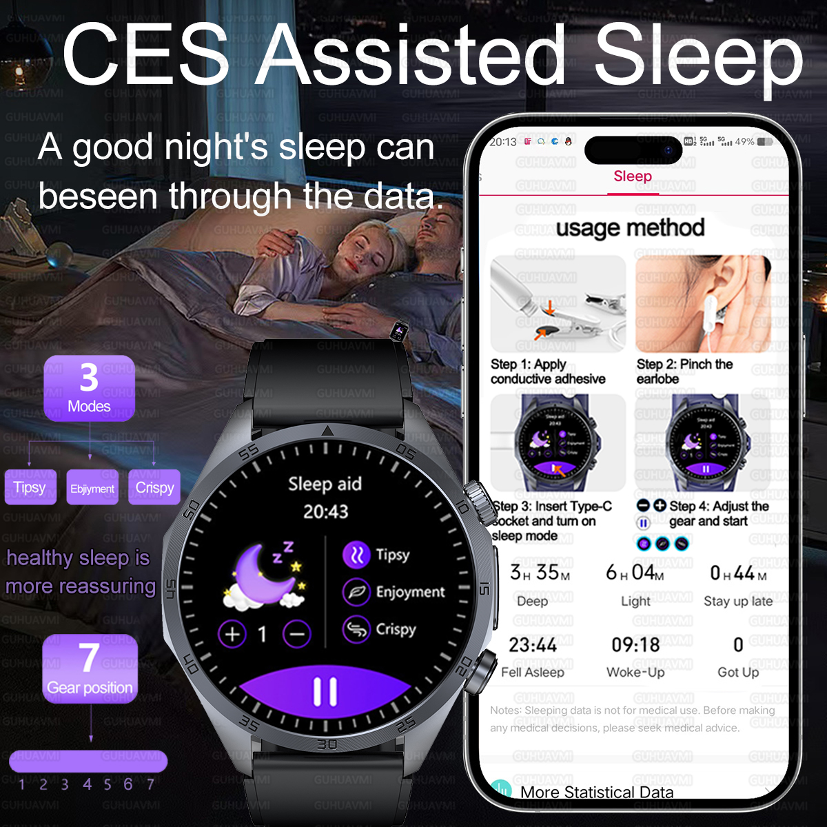 2026 New Nursing level Pulse t - Fall Detection Watch recension och pris