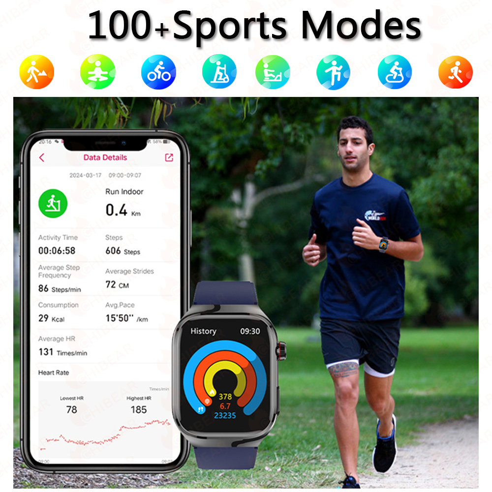 TK16 Smart Watch Men 2.04 Inch - Fall Detection Watch recension och pris
