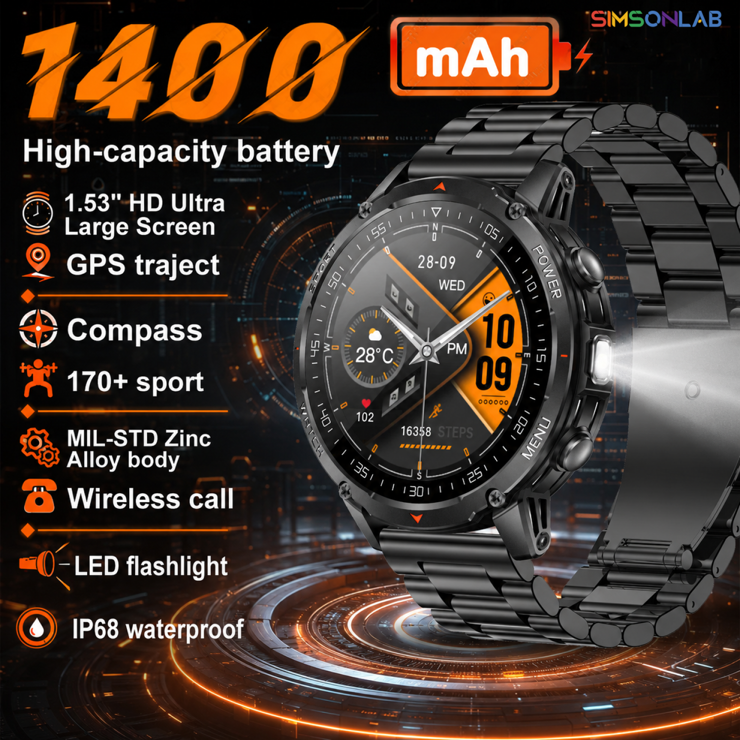 2026 New 1400mAh Military GPS  - Smart Insole Pressure recension och pris
