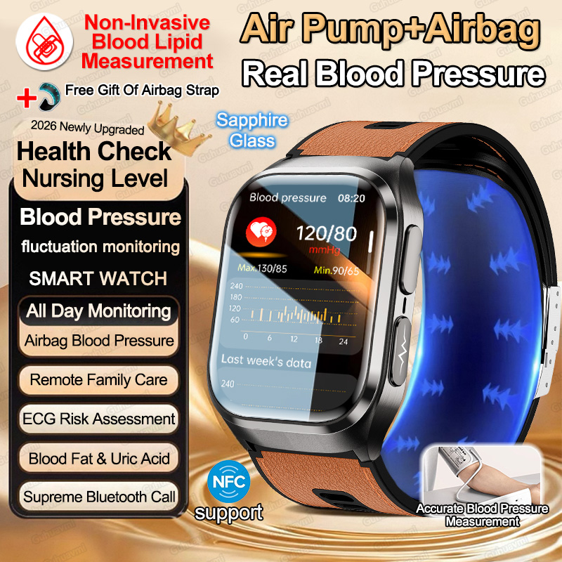 2026 New Blood Pressure Air Pu - Fall Detection Watch recension och pris