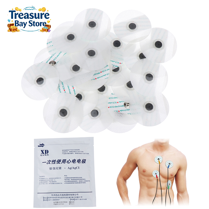 50pcs ECG Electrodes  Disposab - Ecg Patch Monitor recension och pris